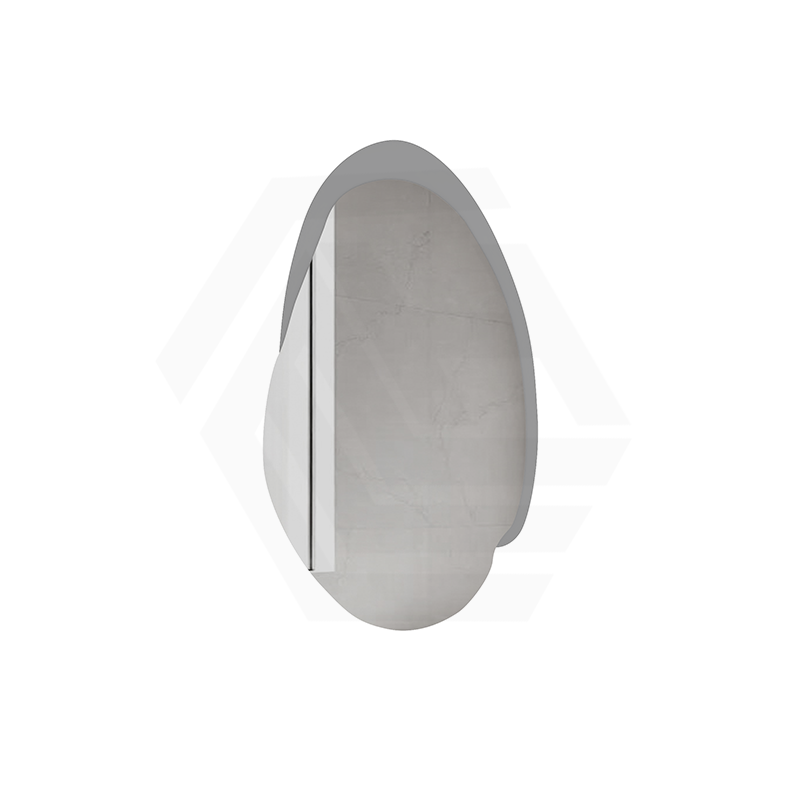 Aulic Evanston 530mm Touchless Backlit LED Mirror with Matt Grey/White Acrylic Edge Vertical Installation
