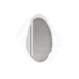 Aulic Evanston 530mm Touchless Backlit LED Mirror with Matt Grey/White Acrylic Edge Vertical Installation