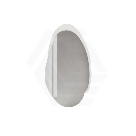 Aulic Evanston 530mm Touchless Backlit LED Mirror with Matt Grey/White Acrylic Edge Vertical Installation