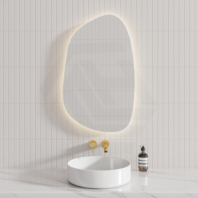 Aulic Tarcoola 550X900Mm Frameless Touchless Backlit Led Mirror Special Shape Mirrors