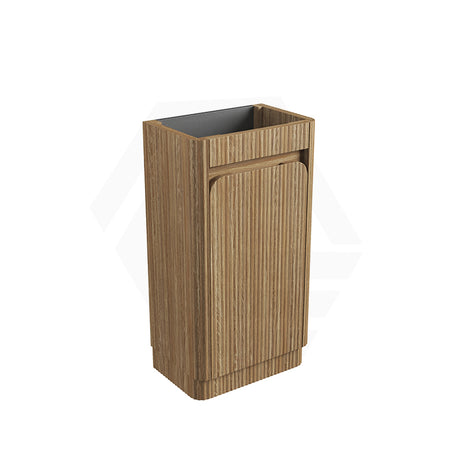 Aulic Mini Hartelle 470mm Fluted Curved Plywood Floor Standing Vanity Variant Color Avaliable