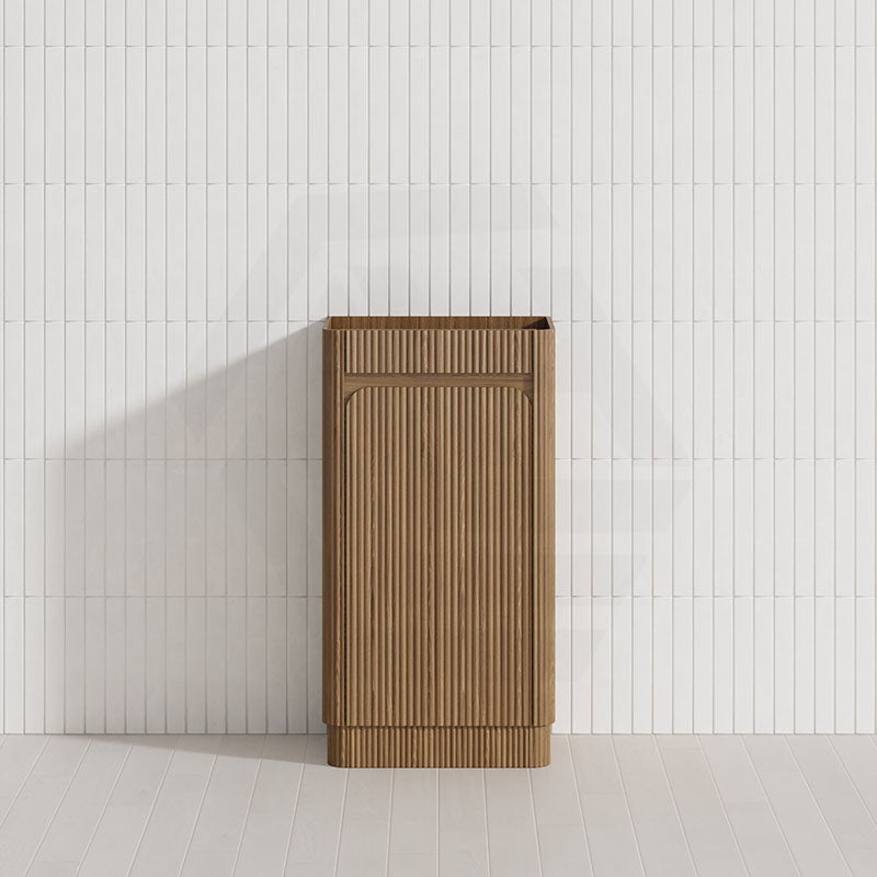 Aulic Mini Hartelle 470mm Fluted Curved Plywood Floor Standing Vanity Variant Color Avaliable