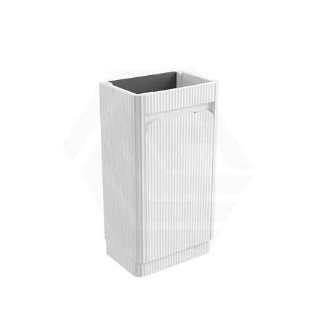 Aulic Mini Hartelle 470mm Fluted Curved Plywood Floor Standing Vanity Variant Color Avaliable