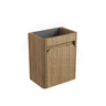 Aulic Mini Hartelle 470mm Fluted Curved Plywood Wall Hung Vanity Variant Color Avaliable