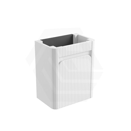 Aulic Mini Hartelle 470mm Fluted Curved Plywood Wall Hung Vanity Variant Color Avaliable