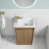 Aulic Mini Ravia 450mm Fluted Plywood Floor Standing Vanity Variant Color Avaliable