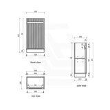 Aulic Mini Ravia 450mm Fluted Plywood Floor Standing Vanity Variant Color Avaliable