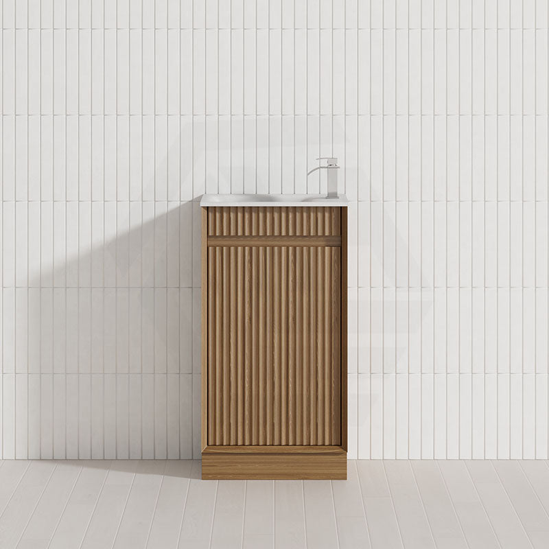 Aulic Mini Ravia 450mm Fluted Plywood Floor Standing Vanity Variant Color Avaliable