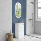 Aulic Mini Ravia 450mm Fluted Plywood Floor Standing Vanity Variant Color Avaliable