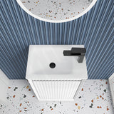 Aulic Mini Ravia 450mm Fluted Plywood Floor Standing Vanity Variant Color Avaliable