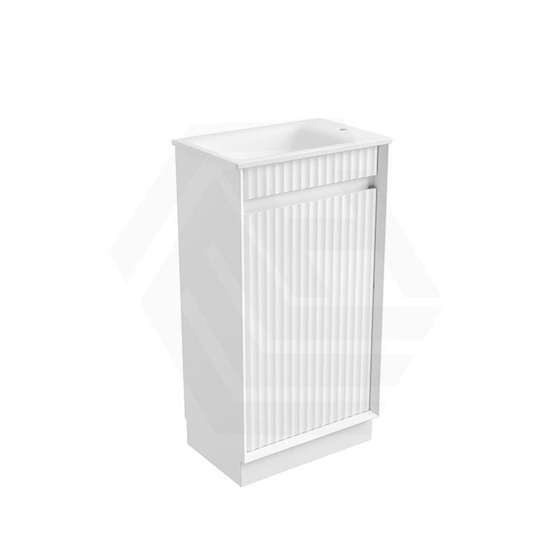 Aulic Mini Ravia 450mm Fluted Plywood Floor Standing Vanity Variant Color Avaliable