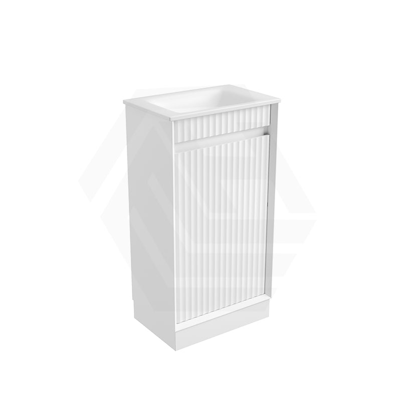 Aulic Mini Ravia 450mm Fluted Plywood Floor Standing Vanity Variant Color Avaliable