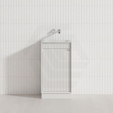 Aulic Mini Ravia 450mm Fluted Plywood Floor Standing Vanity Variant Color Avaliable