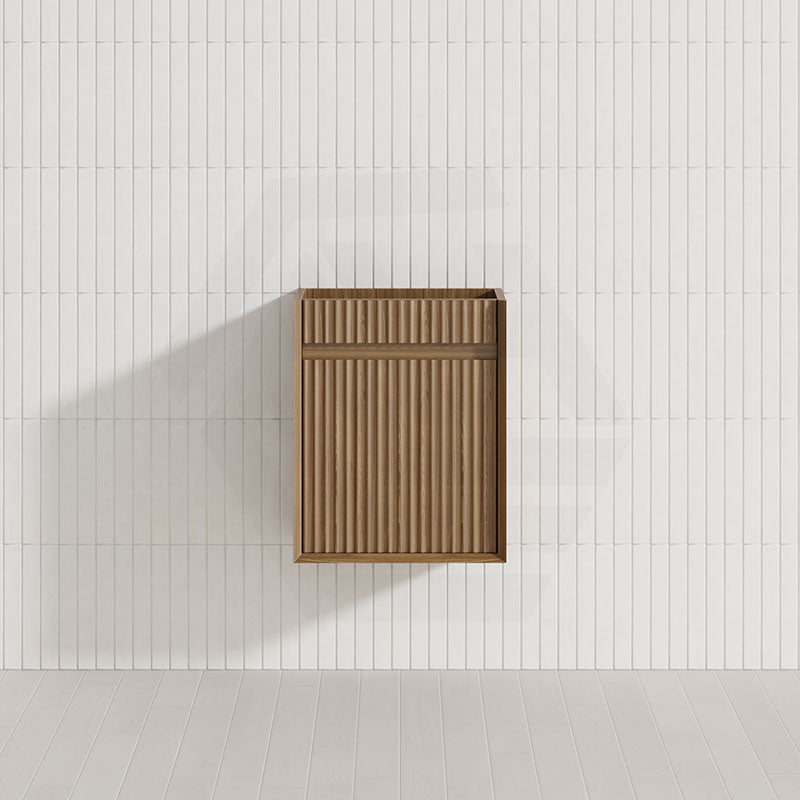 Aulic Mini Ravia 450mm Fluted Plywood Wall Hung Vanity Variant Color Avaliable