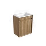 Aulic Mini Ravia 450mm Fluted Plywood Wall Hung Vanity Variant Color Avaliable