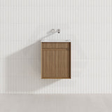 Aulic Mini Ravia 450mm Fluted Plywood Wall Hung Vanity Variant Color Avaliable