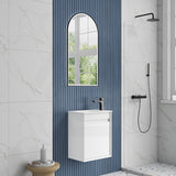 Aulic Mini Ravia 450mm Fluted Plywood Wall Hung Vanity Variant Color Avaliable