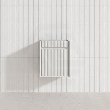 Aulic Mini Ravia 450mm Fluted Plywood Wall Hung Vanity Variant Color Avaliable