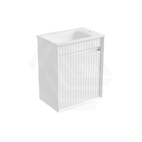 Aulic Mini Ravia 450mm Fluted Plywood Wall Hung Vanity Variant Color Avaliable