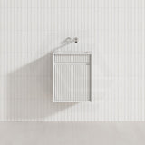 Aulic Mini Ravia 450mm Fluted Plywood Wall Hung Vanity Variant Color Avaliable