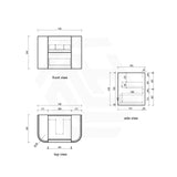 Aulic Ramee 750-1800mm Matt White Fluted Curved Plywood Wall Hung Vanity with L-Rail Finger Pull Drawers