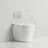 LAFEME Crawford Rimless Floor Pan Wall-Faced Smart Toilet with Inwall Cistern & Flush Button 592x400x492mm - Gloss White