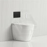 LAFEME Crawford Rimless Floor Pan Wall-Faced Smart Toilet with Inwall Cistern & Flush Button 592x400x492mm - Gloss White