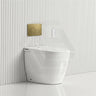 LAFEME Crawford Rimless Floor Pan Wall-Faced Smart Toilet with Inwall Cistern & Flush Button 592x400x492mm - Gloss White