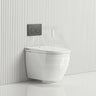 LAFEME Sesto Rimless Wall Hung Smart Toilet with Inwall Cistern & Flush Button 592x400x424mm - Gloss White