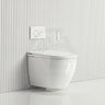 LAFEME Sesto Rimless Wall Hung Smart Toilet with Inwall Cistern & Flush Button 592x400x424mm - Gloss White