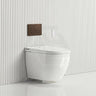 LAFEME Sesto Rimless Wall Hung Smart Toilet with Inwall Cistern & Flush Button 592x400x424mm - Gloss White