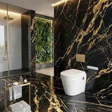 LAFEME Autolux Rimless Floor Pan Smart Toilet Suite with Inwall Cistern 593x395x500mm - Gloss White