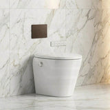 LAFEME Autolux Rimless Floor Pan Smart Toilet Suite with Inwall Cistern 593x395x500mm - Gloss White