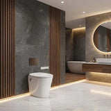 LAFEME Autolux Rimless Floor Pan Smart Toilet Suite with Inwall Cistern 593x395x500mm - Gloss White