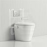 LAFEME Autolux Rimless Floor Pan Smart Toilet Suite with Inwall Cistern 593x395x500mm - Gloss White