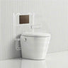 LAFEME Autolux Rimless Floor Pan Smart Toilet Suite with Inwall Cistern 593x395x500mm - Gloss White