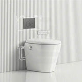 LAFEME Autolux Rimless Floor Pan Smart Toilet Suite with Inwall Cistern 593x395x500mm - Gloss White