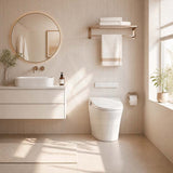 Lafeme Neovanta Luxury Floor Mounted Cisternless Smart Toilet 684x403x470mm - Gloss White