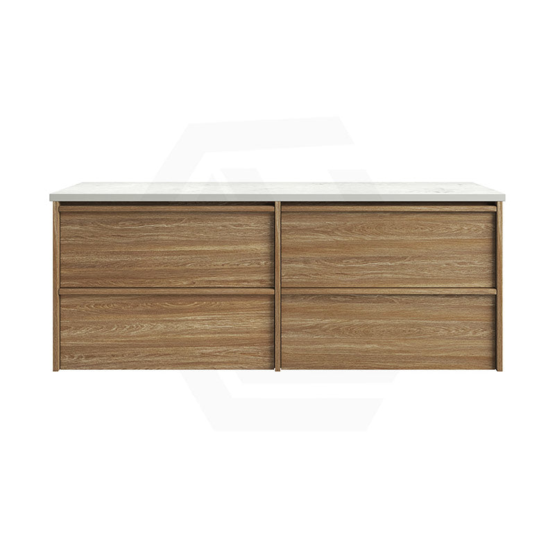 600-1800mm Aulic Venetta Harvest Oak Framed Wall Hung Vanity Plywood Cabinet Only & Vanity Top Available