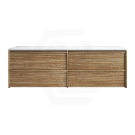 600-1800mm Aulic Venetta Harvest Oak Framed Wall Hung Vanity Plywood Cabinet Only & Vanity Top Available