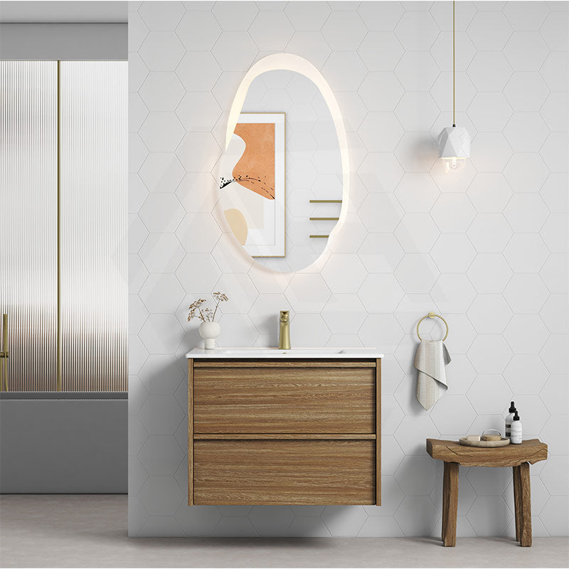 600-1800mm Aulic Venetta Harvest Oak Framed Wall Hung Vanity Plywood Cabinet Only & Vanity Top Available