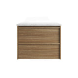 600-1800mm Aulic Venetta Harvest Oak Framed Wall Hung Vanity Plywood Cabinet Only & Vanity Top Available