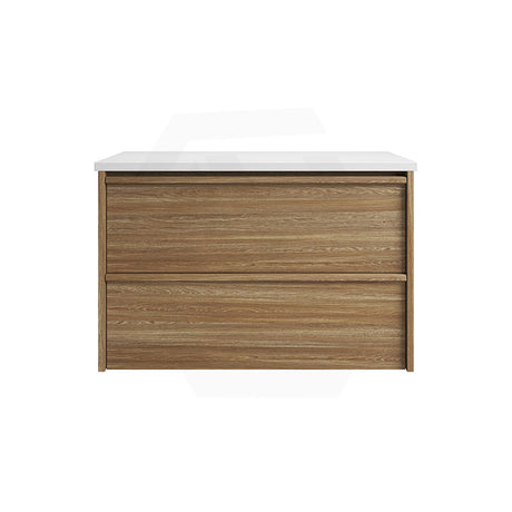 600-1800mm Aulic Venetta Harvest Oak Framed Wall Hung Vanity Plywood Cabinet Only & Vanity Top Available