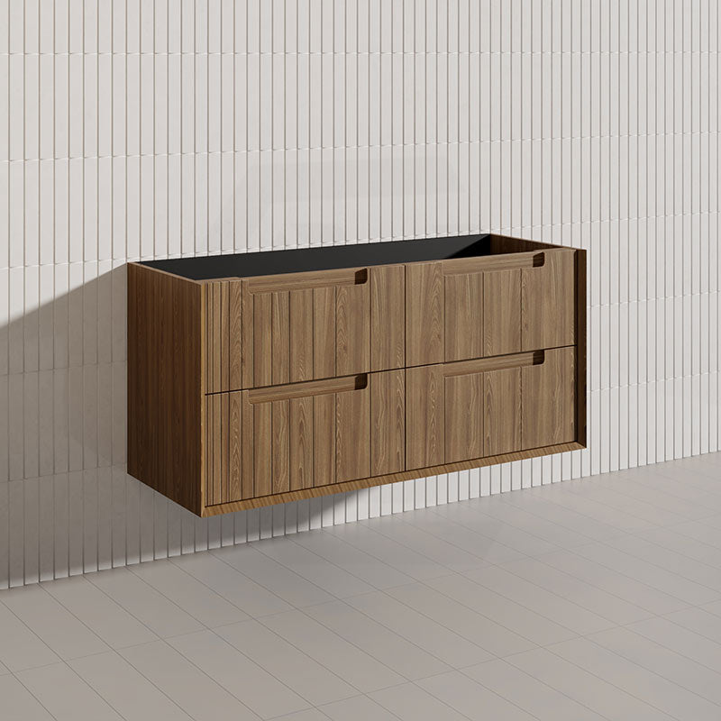 Aulic Voulari 600-1800mm Harvest Oak Framed Wall Hung Plywood Vanity with Drawers