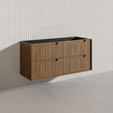 Aulic Voulari 600-1800mm Harvest Oak Framed Wall Hung Plywood Vanity with Drawers
