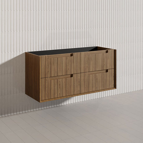 Aulic Voulari 600-1800mm Harvest Oak Framed Wall Hung Plywood Vanity with Drawers