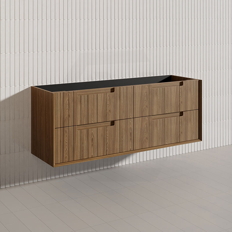 Aulic Voulari 600-1800mm Harvest Oak Framed Wall Hung Plywood Vanity with Drawers