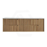 Aulic Voulari 600-1800mm Harvest Oak Framed Wall Hung Vanity Plywood Cabinet Only & Stone Top Available