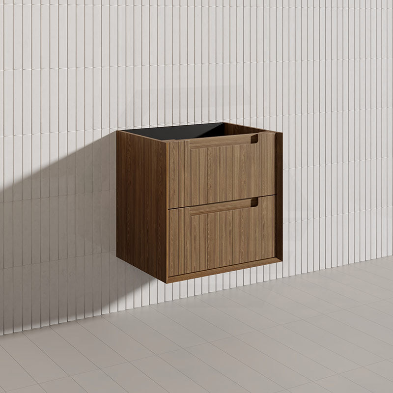 Aulic Voulari 600-1800mm Harvest Oak Framed Wall Hung Plywood Vanity with Drawers