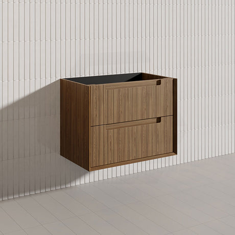Aulic Voulari 600-1800mm Harvest Oak Framed Wall Hung Plywood Vanity with Drawers